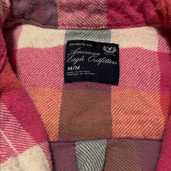 3 American Eagle Outfitters Flannel Shirts - Picture 5 of 7
